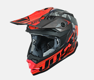 camo-fluo-red-matt-34sx Kask dla dzieci Just1 J32 Kids