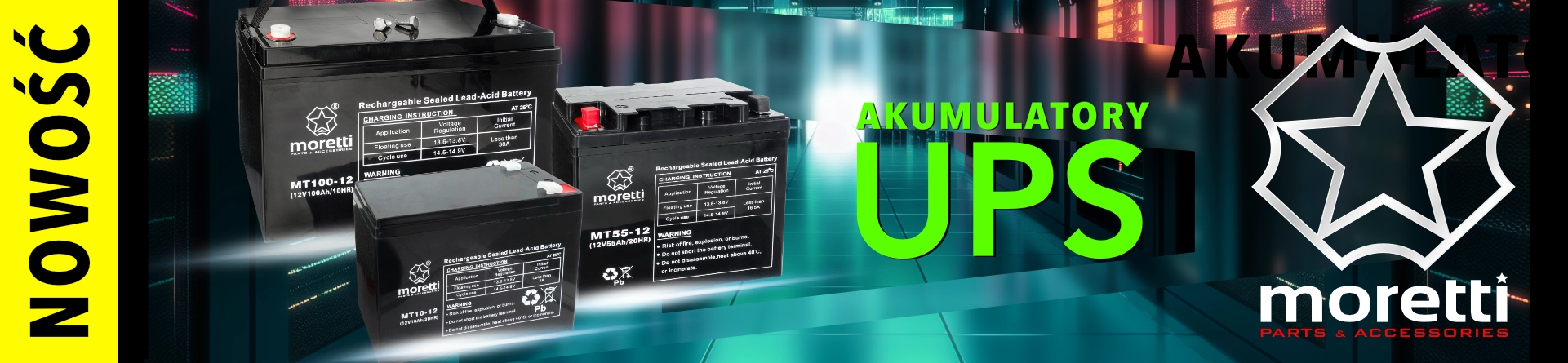 akumulator Moretti UPS MT12-6